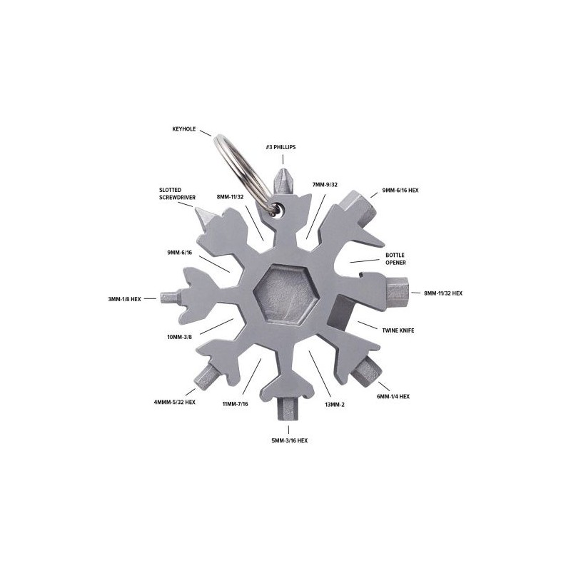 Outil Multifonction en Acier Inoxydable Abel Personnalisé