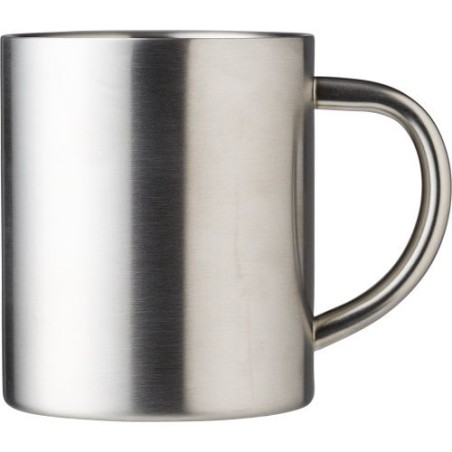 Mug personnalisé double paroi en acier inoxydable Braylen Matières : acier inoxydable Couleurs : argenté