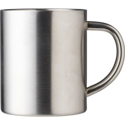 Mug personnalisé double paroi en acier inoxydable Braylen Matières : acier inoxydable Couleurs : argenté cadeau entreprise pas c