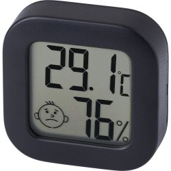 Hygromètre et thermomètre élégant en ABS - Kinsley Matières : ABS Couleurs : noir 2