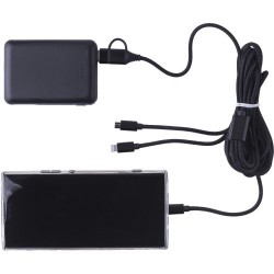 Câble de charge personnalisé en nylon pratique Sable pas cher Matières : métal Couleurs : noir goodies publicitaire événementiel
