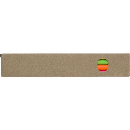 Ensemble de 4 Surligneurs Personnalisés Colorés Kaden Matières : bois Couleurs : brun