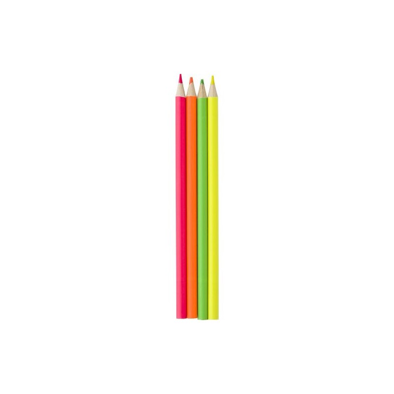 Ensemble de 4 Surligneurs Personnalisés Colorés Kaden Matières : bois Couleurs : brun goodies publicitaire événementiel
