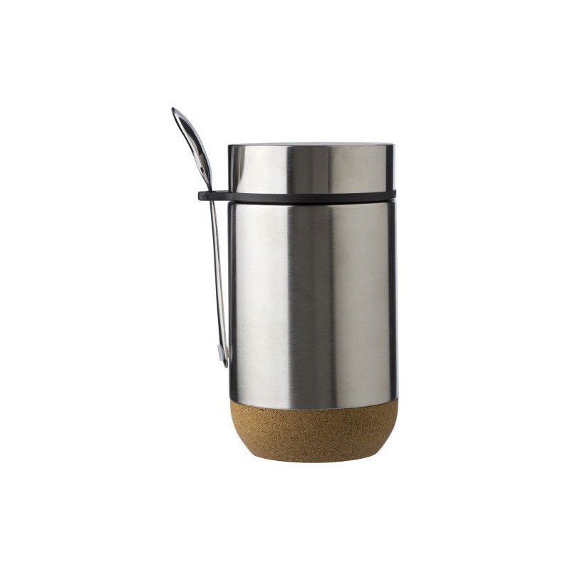 Récipient isotherme double paroi en inox personnalisé Nash Matières : métal Couleurs : argenté
