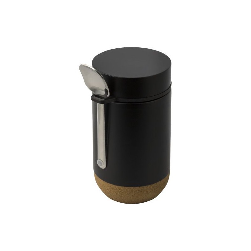 Récipient isotherme double paroi en inox personnalisé Nash Matières : métal Couleurs : argenté impression haute définition