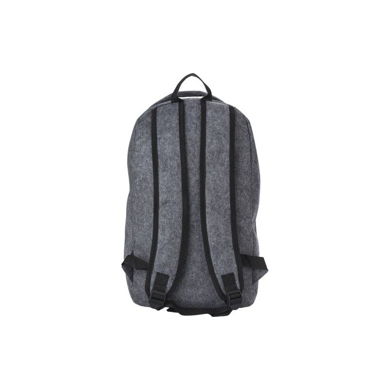 Sac à dos  en feutre rPET personnalisé Eleanor Matières : nylon Couleurs : gris foncé cadeau entreprise pas cher