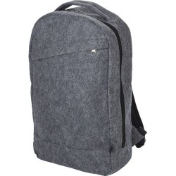 Sac à dos  en feutre rPET personnalisé Eleanor Matières : nylon Couleurs : gris marquage laser ultra précis