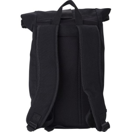 Sac à dos roll-top en polyester personnalisé pour vos loisirs Micah Matières : coton Couleurs : noir personnalisable avec votre 