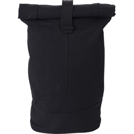 Sac à dos roll-top en polyester personnalisé pour vos loisirs Micah Matières : coton Couleurs : noir cadeau entreprise pas cher