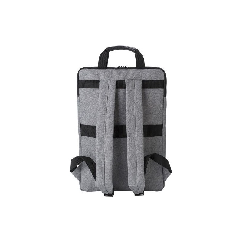 Sac à dos publicitaire et pratique en polycanvas Seth Matières : polyester Couleurs : gris goodies publicitaire événementiel