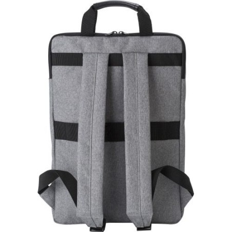 Sac à dos publicitaire et pratique en polycanvas Seth Matières : polyester Couleurs : gris goodies publicitaire événementiel