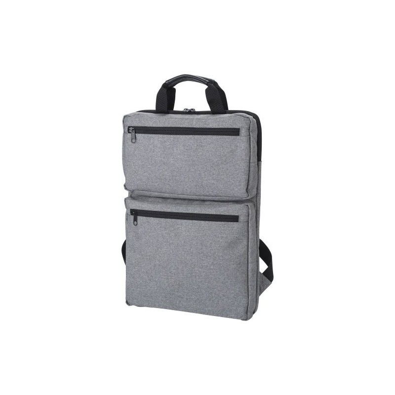 Sac à dos publicitaire et pratique en polycanvas Seth Matières : polyester Couleurs : gris livraison express 24h 48h