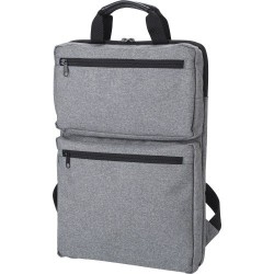 Sac à dos publicitaire et pratique en polycanvas Seth Matières : polyester Couleurs : noir objet promotionnel éco-responsable