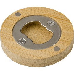 Décapsuleur magnétique  en bambou - Ace Matières : bambou Couleurs : brun cadeau entreprise pas cher