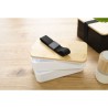 Lunch box  à double compartiment en PP - Maxton Matières : bambou Couleurs : noir cadeau collaborateur premium