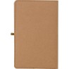 Carnet A5 personnalisé en papier kraft - Johanna Matières : caoutchouc Couleurs : brun cadeau entreprise pas cher