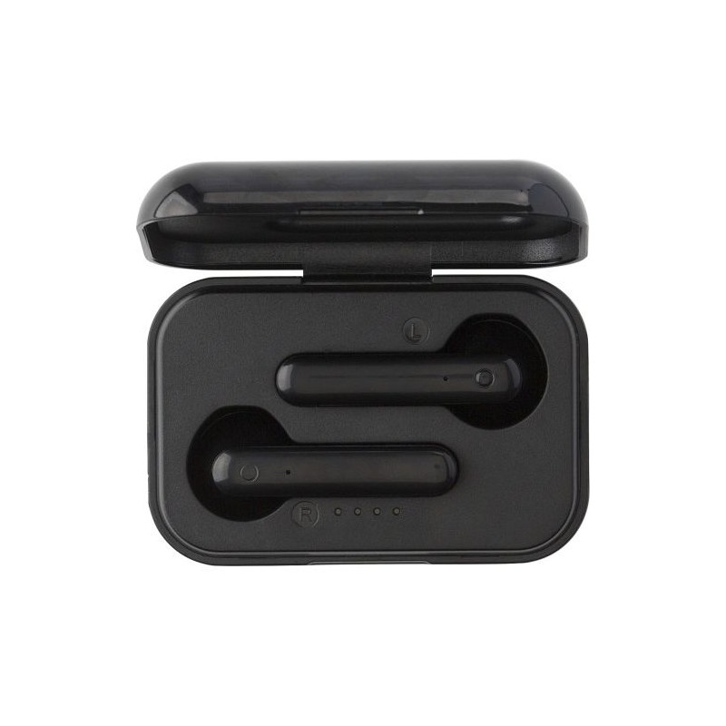 Oreillettes sans fil s en ABS Mourad Matières : métal Couleurs : noir personnalisable avec votre logo