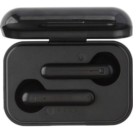 Oreillettes sans fil s en ABS Mourad Matières : métal Couleurs : noir personnalisable avec votre logo