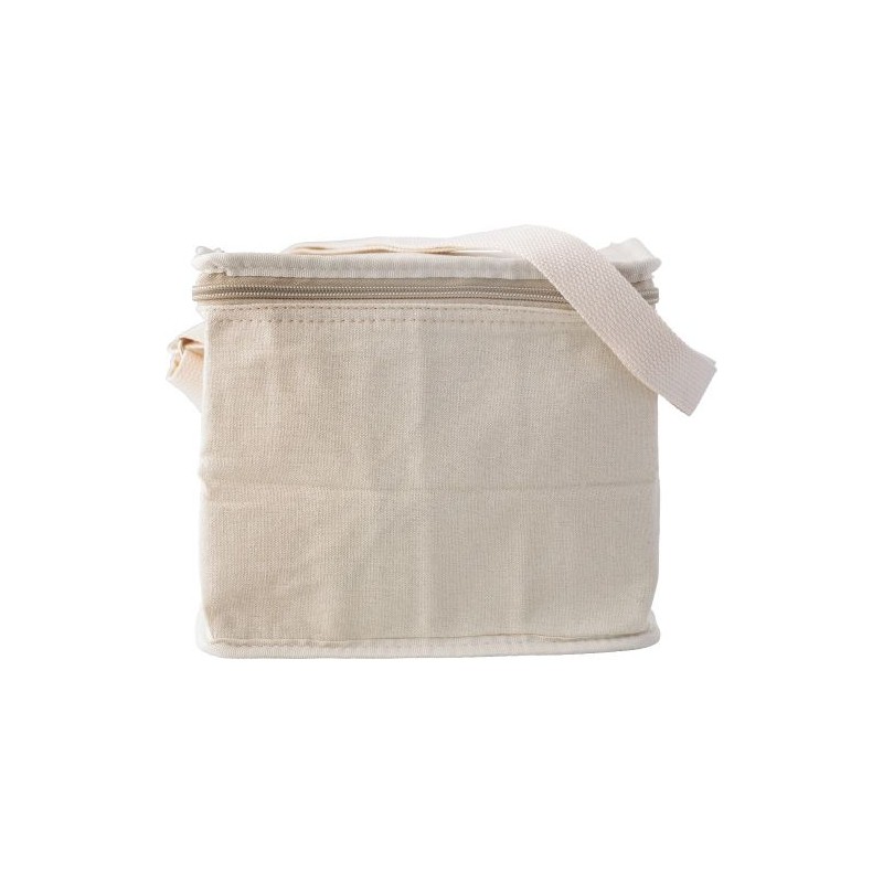 Sac isotherme personnalisé en toile Misha Matières : coton Couleurs : kaki personnalisable avec votre logo
