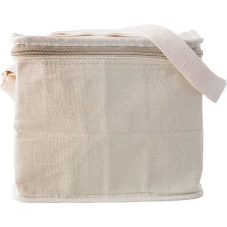 Sac isotherme personnalisé en toile Misha Matières : coton Couleurs : kaki personnalisable avec votre logo