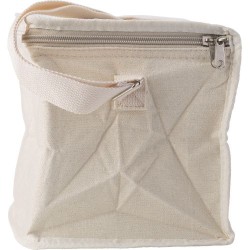 Sac isotherme personnalisé en toile Misha Matières : coton Couleurs : kaki cadeau entreprise pas cher