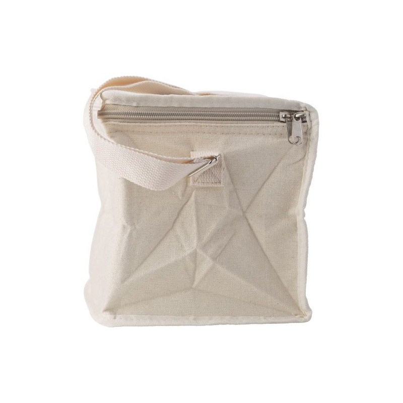 Sac isotherme personnalisé en toile Misha Matières : coton Couleurs : kaki cadeau entreprise pas cher