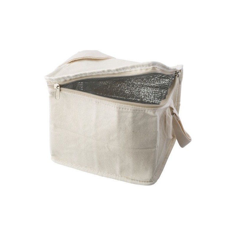 Sac isotherme personnalisé en toile Misha Matières : coton Couleurs : kaki goodies publicitaire événementiel