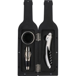 Set à vin  en ABS - Kieran Matières : fer Couleurs : noir cadeau entreprise pas cher