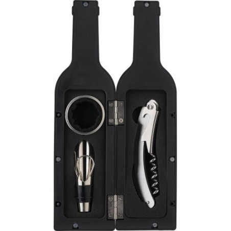 Set à vin  en ABS - Kieran Matières : fer Couleurs : noir cadeau entreprise pas cher