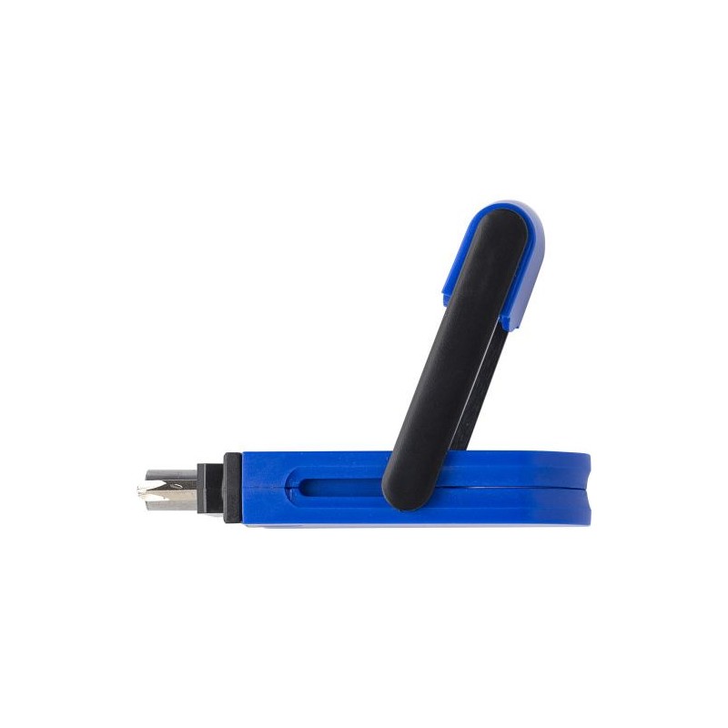 Set personnalisé de tournevis et mètre-ruban - Emir Matières : métal Couleurs : bleu objet promotionnel éco-responsable