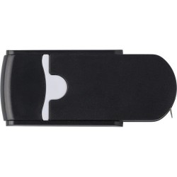 Set personnalisé de tournevis et mètre-ruban - Emir Matières : métal Couleurs : noir personnalisable avec votre logo