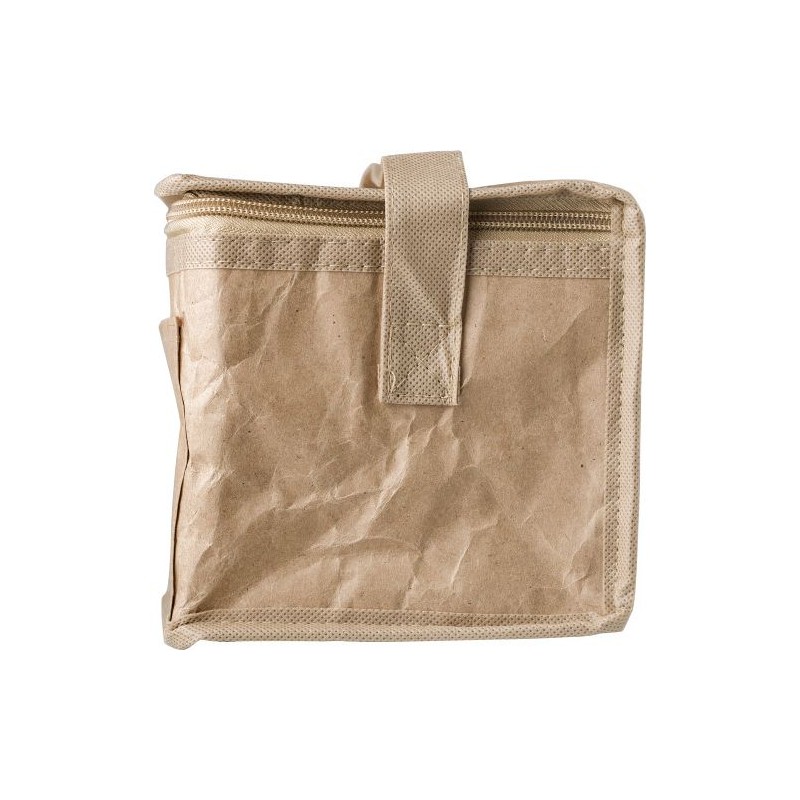 Sac isotherme personnalisé en non-tissé  Ollie Matières : aluminium Couleurs : brun impression haute définition