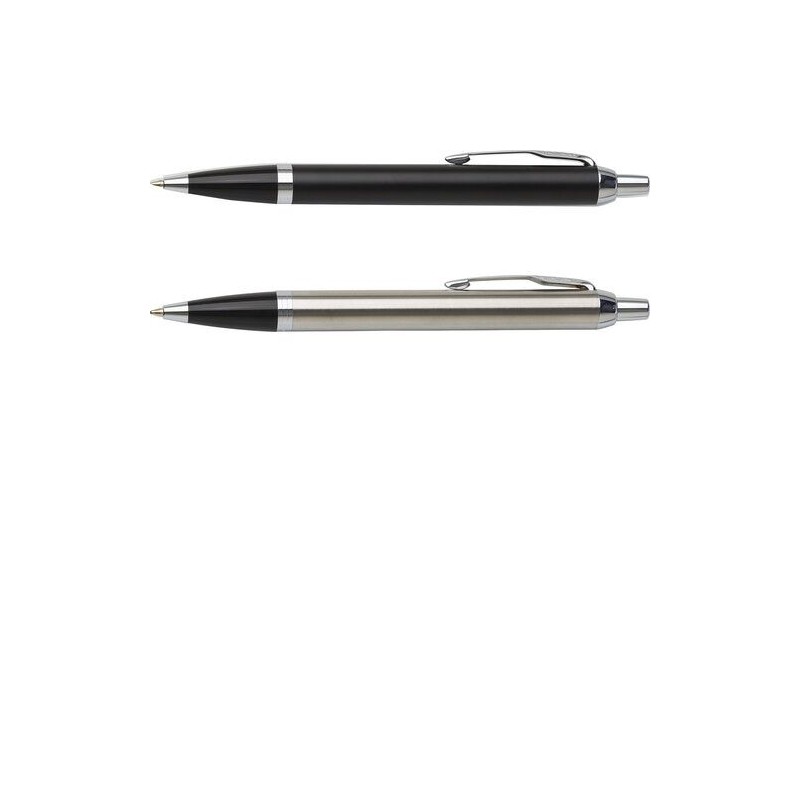 Roller en laiton et chrome chic personnalisé Parker IM Matières : métal Couleurs : argenté marquage laser ultra précis