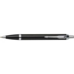 Roller en laiton et chrome chic personnalisé Parker IM Matières : métal Couleurs : noir personnalisable avec votre logo