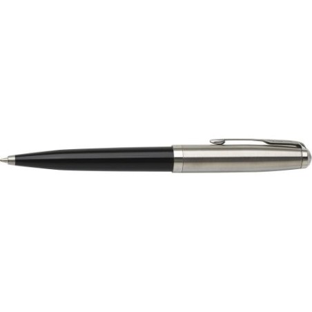 Stylo bille en acier inoxydable personnalisé Parker 51 Matières : métal Couleurs : noir personnalisable avec votre logo