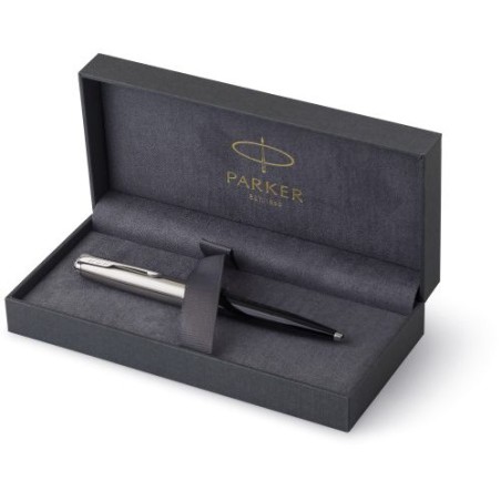 Stylo bille en acier inoxydable personnalisé Parker 51 Matières : métal Couleurs : noir goodies publicitaire événementiel