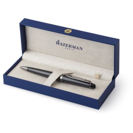 Stylo bille personnalisé écoulé Waterman Expert Matières : métal Couleurs : noir goodies publicitaire événementiel