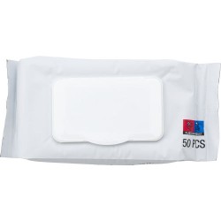 Set de 50 lingettes désinfectantes personnalisées Estella Couleurs : blanc