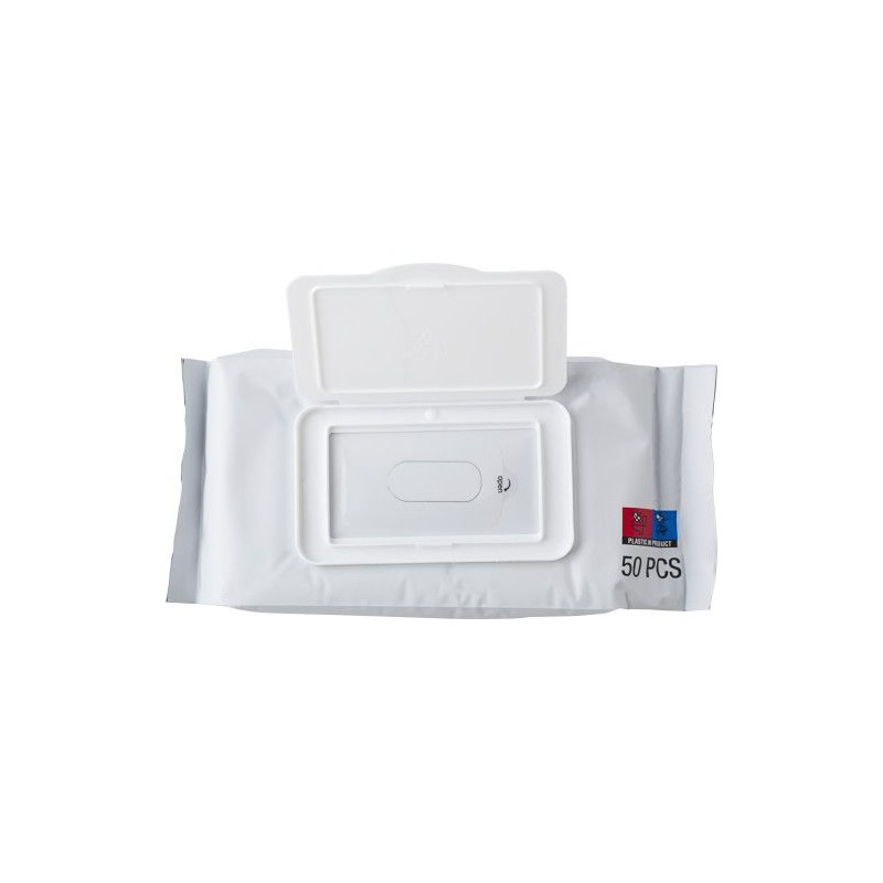 Set de 50 lingettes désinfectantes personnalisées Estella Couleurs : blanc impression haute définition