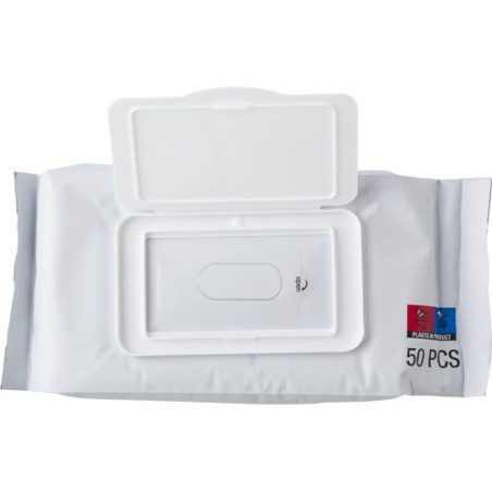 Set de 50 lingettes désinfectantes personnalisées Estella Couleurs : blanc impression haute définition