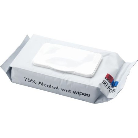 Set de 50 lingettes désinfectantes personnalisées Estella Couleurs : blanc livraison express 24h 48h
