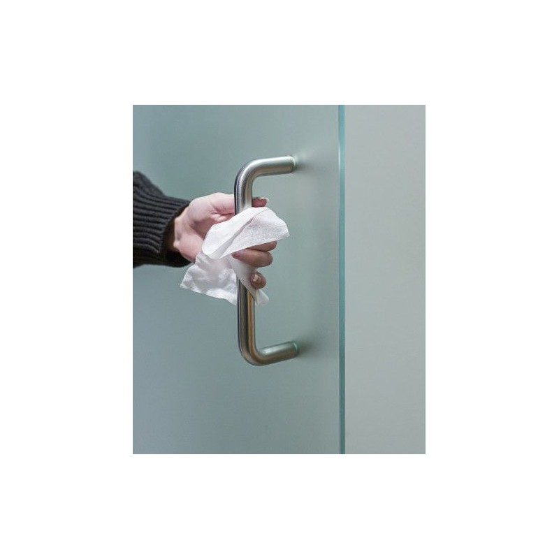 Set de 50 lingettes désinfectantes personnalisées Estella Couleurs : blanc objet promotionnel éco-responsable