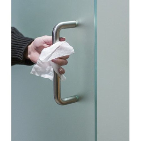 Set de 50 lingettes désinfectantes personnalisées Estella Couleurs : blanc objet promotionnel éco-responsable