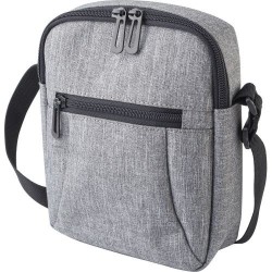 Sacoche personnalisée en polyester Caden Matières : polyester Couleurs : gris goodies publicitaire événementiel