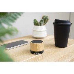 Enceinte sans fil  en bambou personnalisée - Rosalinda Matières : bambou Couleurs : bambou accessoire événementiel unique