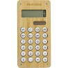 Calculatrice de poche  en bambou Thomas personnalisée pas cher Matières : bambou Couleurs : bambou goodies publicitaire événemen