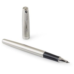 Stylo publicitaire personnalisé en acier inoxydable Roller Sonnet Matières : métal Couleurs : acier cadeau entreprise pas cher