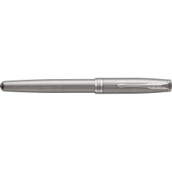 Stylo publicitaire personnalisé en acier inoxydable Roller Sonnet Matières : métal Couleurs : acier goodies publicitaire événeme