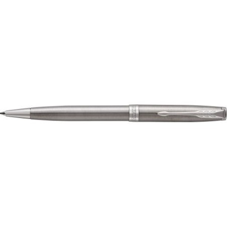 Stylo bille en acier inoxydable luxe Sonnet Matières : métal Couleurs : acier