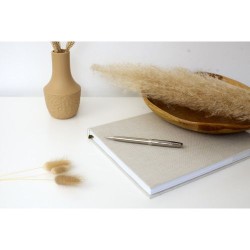 Stylo bille en acier inoxydable luxe Sonnet Matières : métal Couleurs : acier marquage laser ultra précis